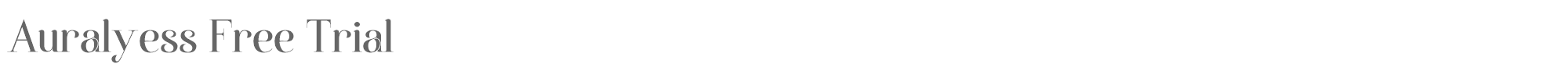 Sample characters Auralyess Font